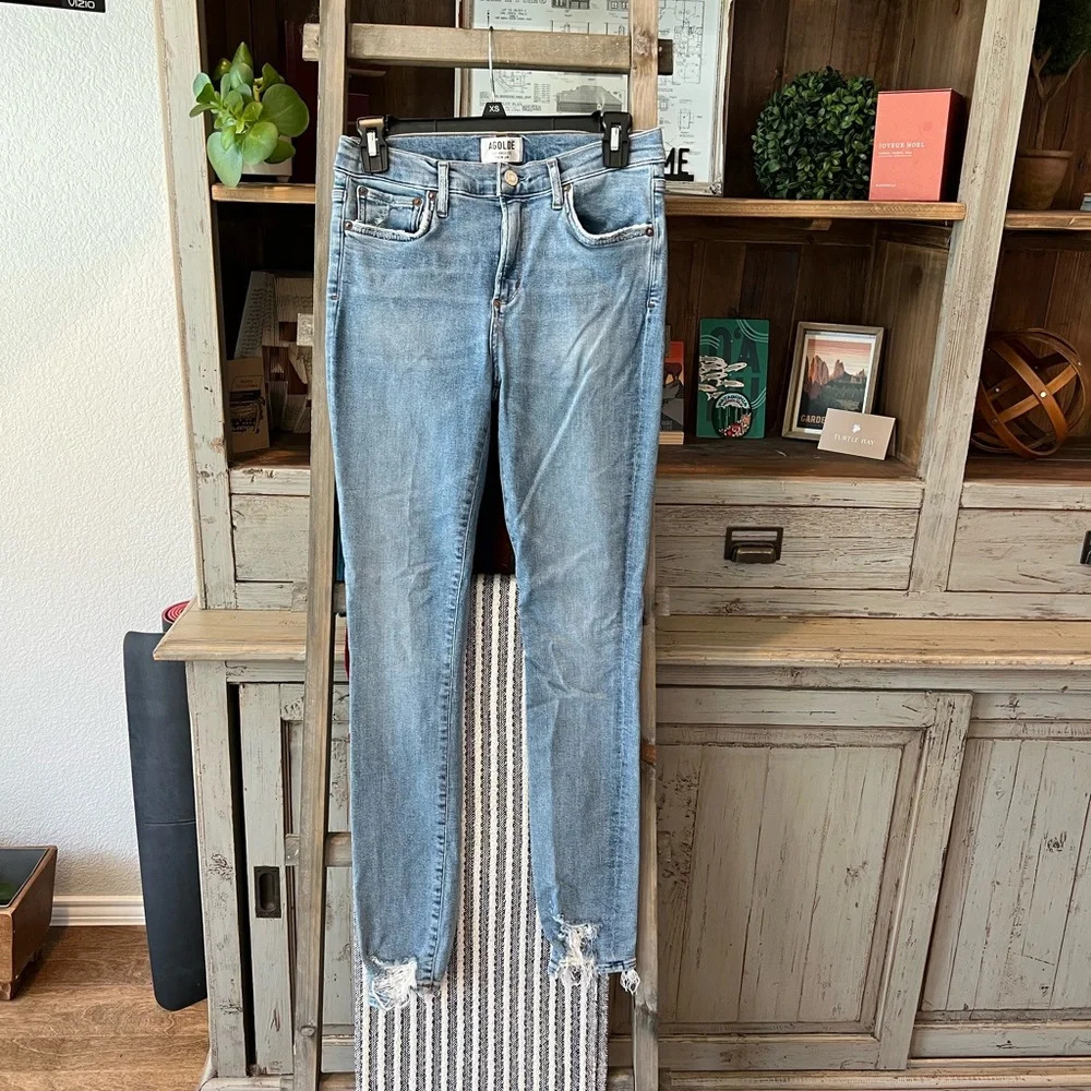 AGOLDE Sophia high rise skinny jean size 28
